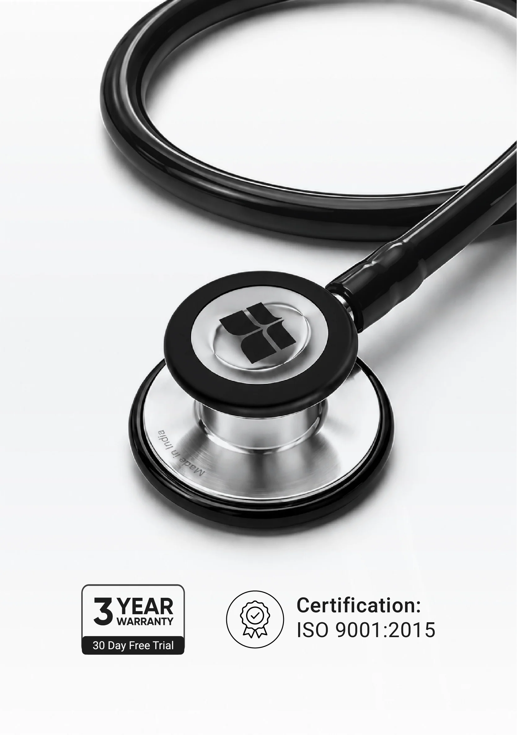 6sense (Black) Stethoscope - Image 4