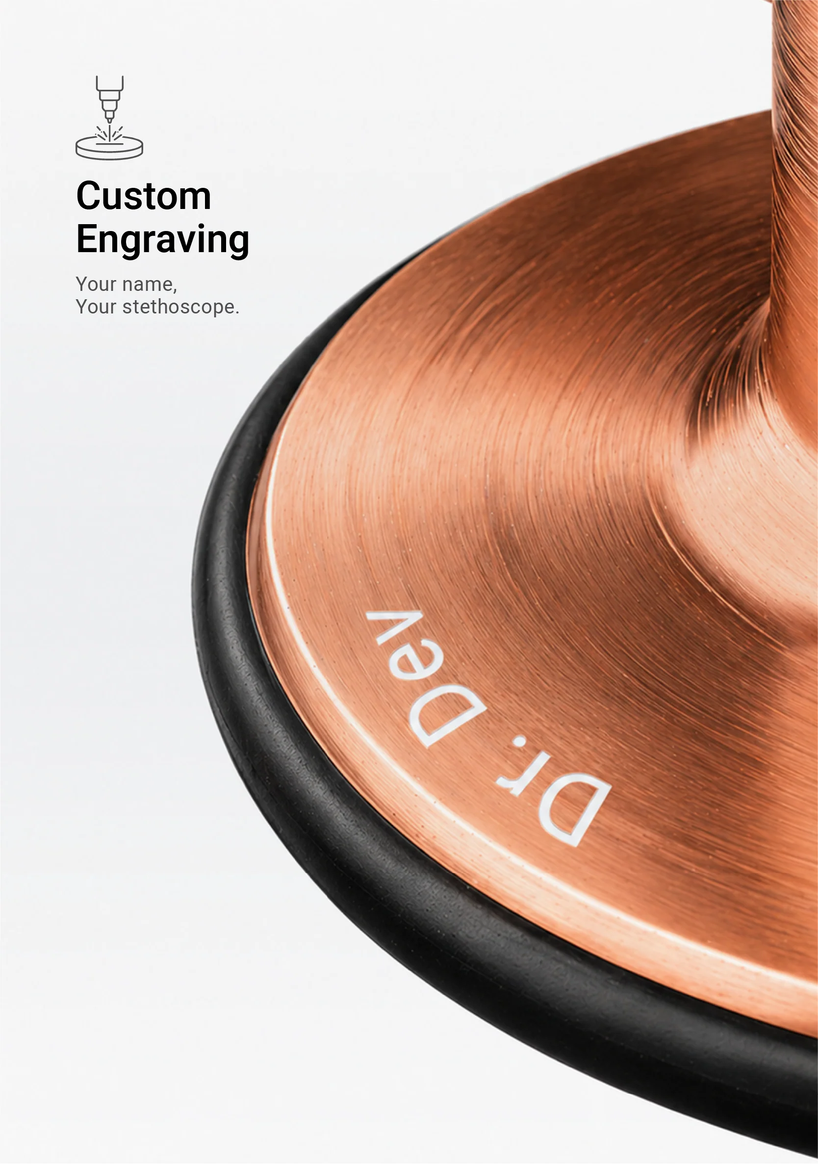 6sense (Rose Gold) Stethoscope - Image 5
