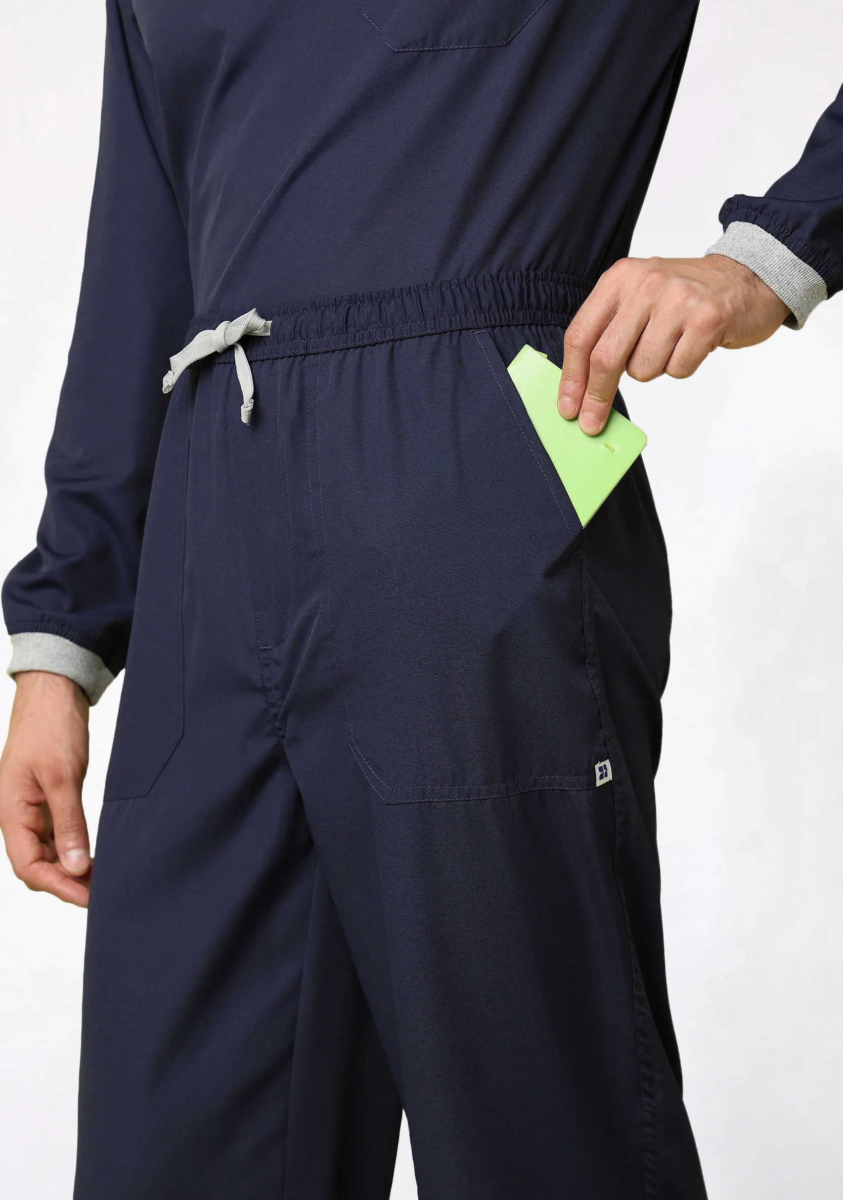 Classic Men's Longsleeves (Navy) Scrub - Image 6