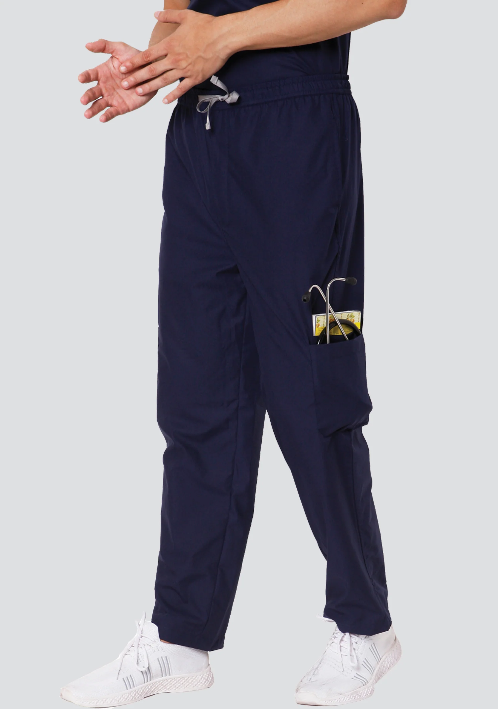 Classic Men's 6-Pocket Movement (Navy) Scrub Bottom