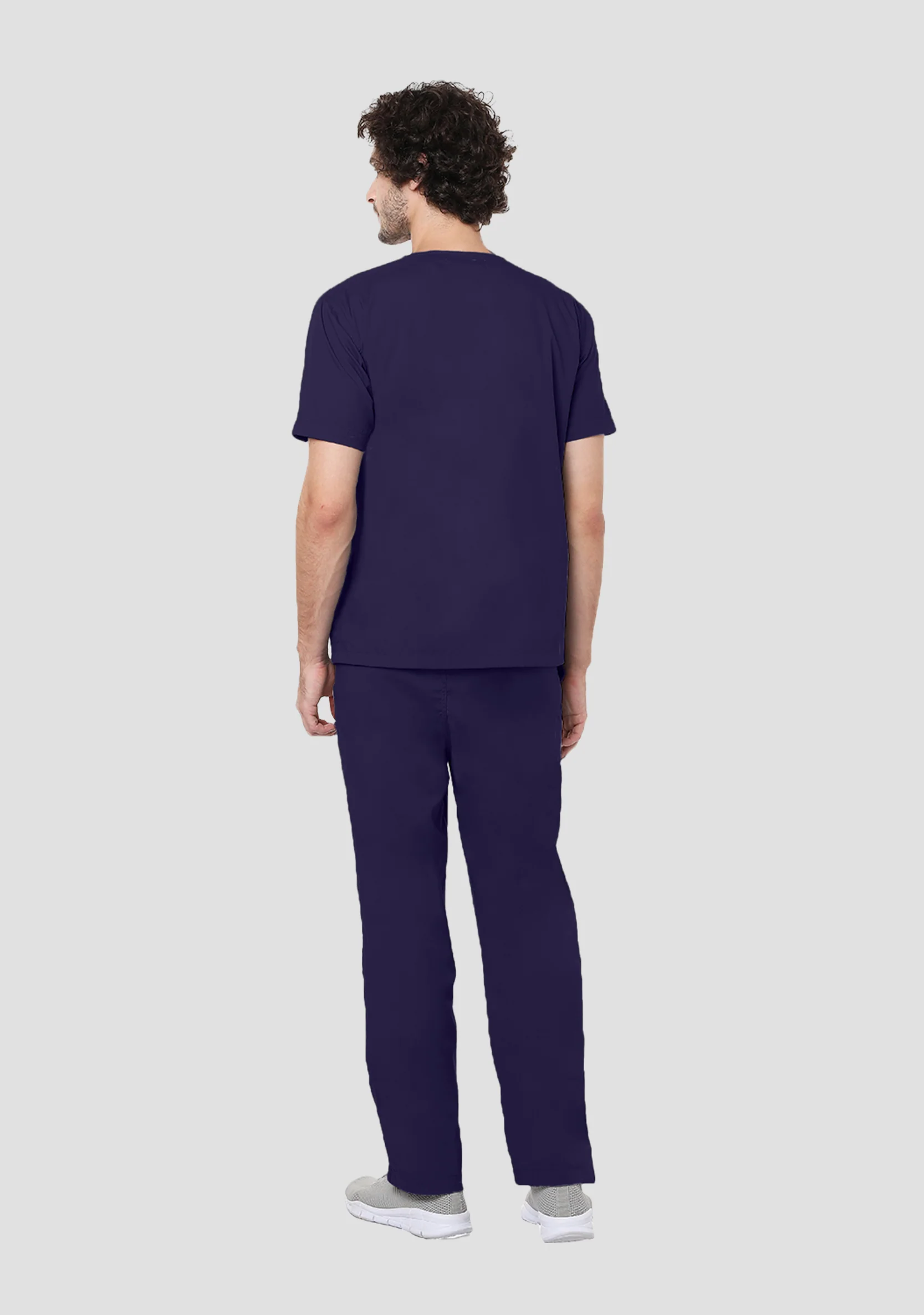 Classic Plus Size Men's 2-Pocket (Navy) Scrub Bottom - Image 4