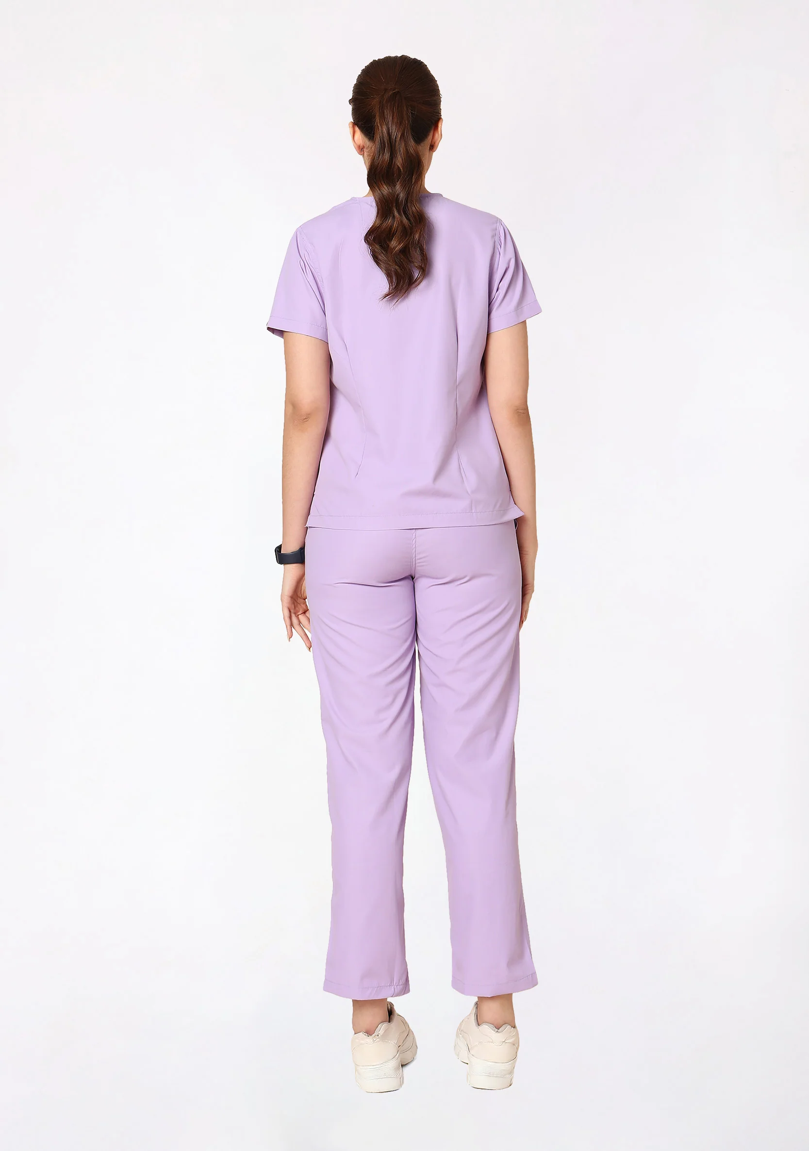 Classic Women's V-Neck (Pastel Lilac) Scrub - Image 6