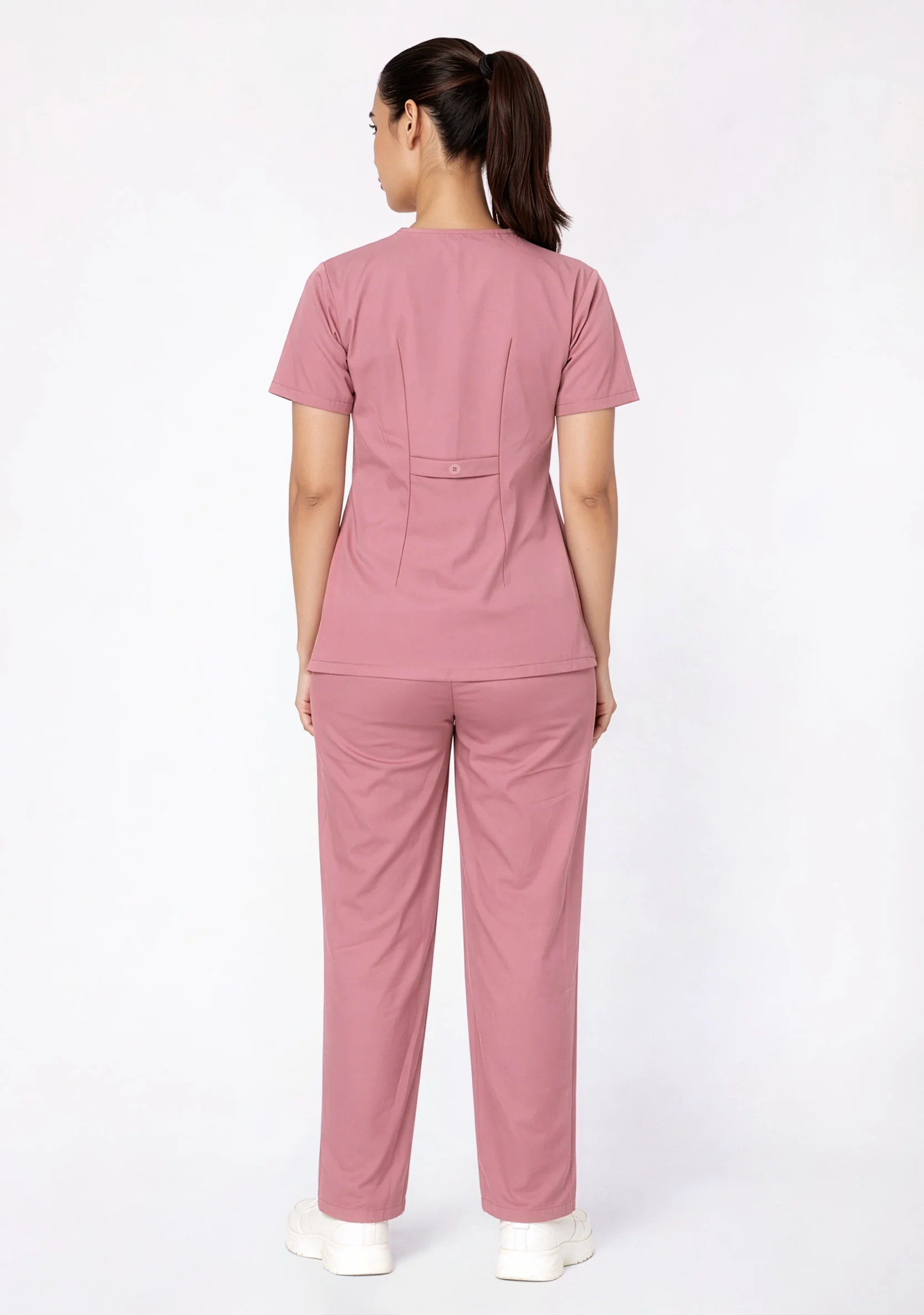 Classic Women's Nurse (Pastel Pink) Scrub - Image 6