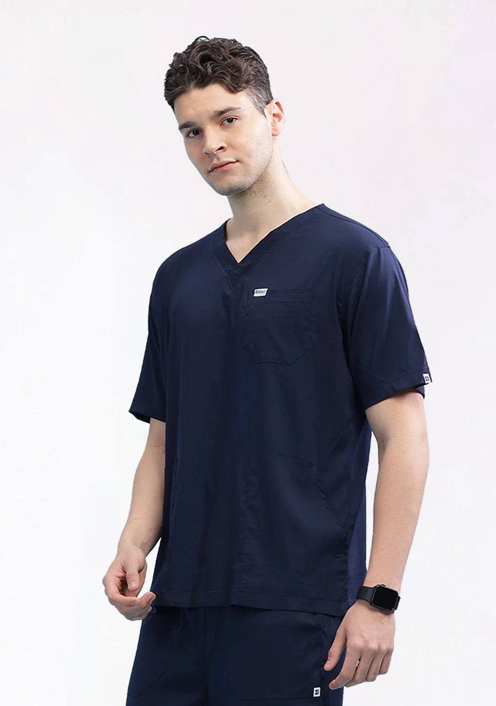 Ecoflex Lite Men's 3 Pocket (Navy) Scrubs Top
