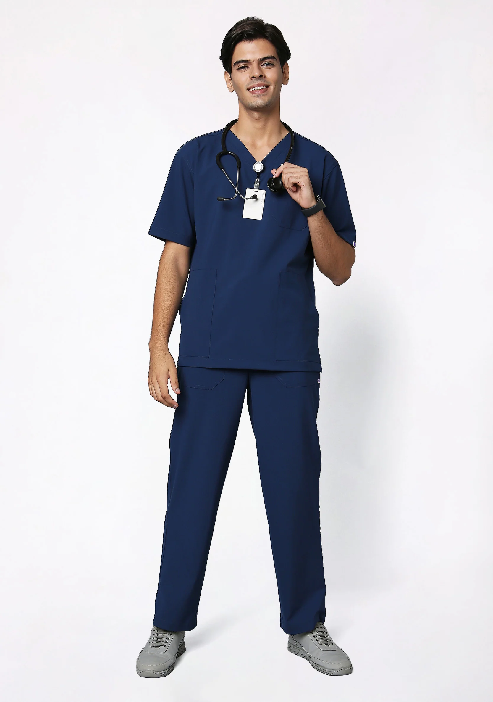ecoflex™ Men's V-Neck (Navy) Scrub