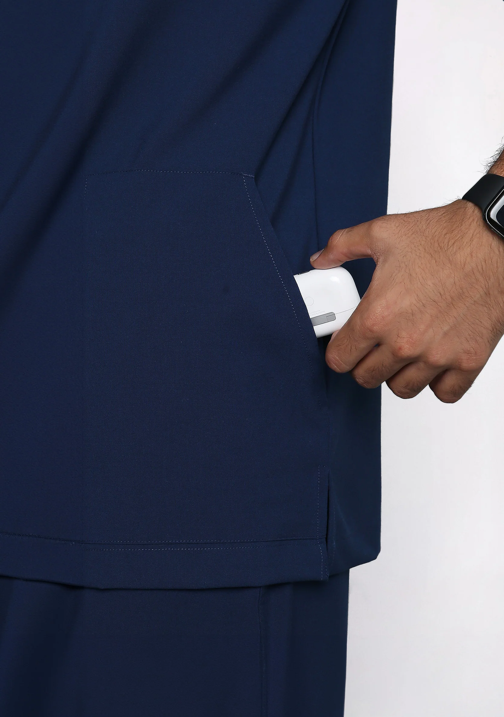 ecoflex™ Men's V-Neck (Navy) Scrub - Image 3