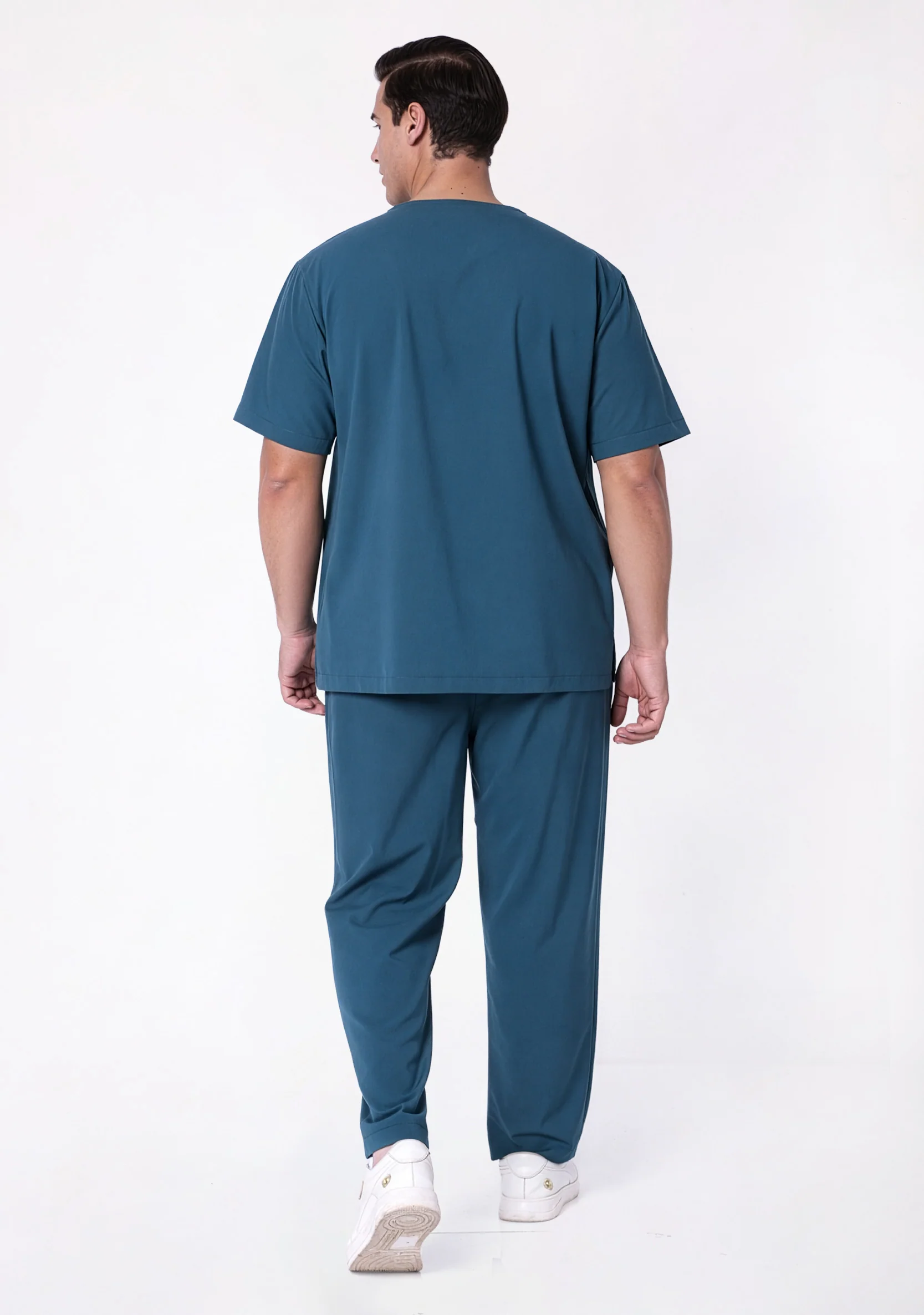 ecoflex™ Men's V-Neck (Forest Green) Plus Size Scrub - Image 8