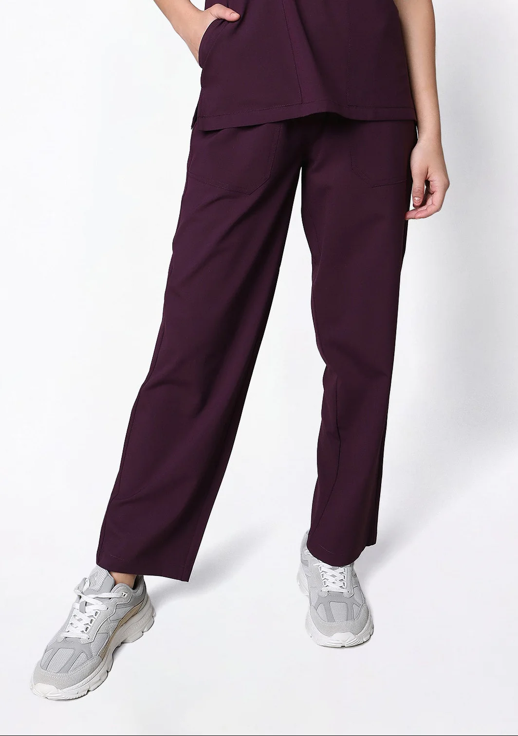 Ecoflex Women's 2 Pocket (Wine) Scrub Bottom