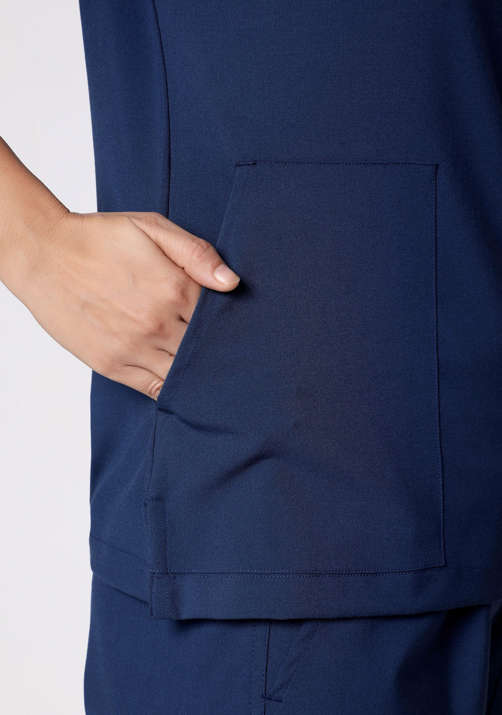ecoflex™ Women's V-Neck (Navy) Scrub - Image 3